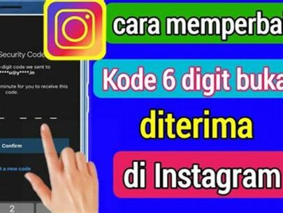 Kode Konfirmasi Instagram 6 Digit